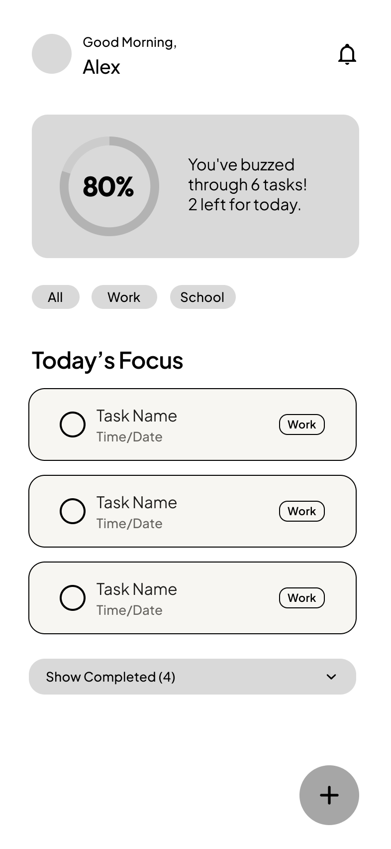 Wireframe: mobile